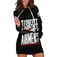 Wings of Honor Tuskegee Airmen Hoodie Dress 332nd 477th Fighter Group Tribute - Wonder Print Shop