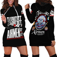 Wings of Honor Tuskegee Airmen Hoodie Dress 332nd 477th Fighter Group Tribute - Wonder Print Shop