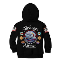 Wings of Honor Tuskegee Airmen Kid Hoodie 332nd 477th Fighter Group Tribute - Wonder Print Shop