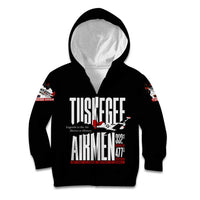 Wings of Honor Tuskegee Airmen Kid Hoodie 332nd 477th Fighter Group Tribute - Wonder Print Shop
