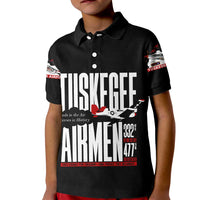 Wings of Honor Tuskegee Airmen Kid Polo Shirt 332nd 477th Fighter Group Tribute - Wonder Print Shop