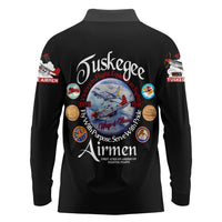Wings of Honor Tuskegee Airmen Long Sleeve Polo Shirt 332nd 477th Fighter Group Tribute - Wonder Print Shop