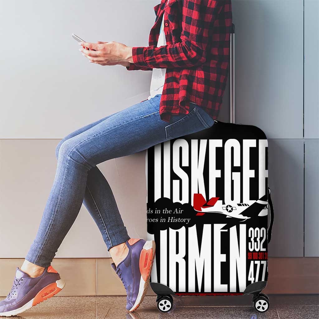 Wings of Honor Tuskegee Airmen Luggage Cover 332nd 477th Fighter Group Tribute - Wonder Print Shop