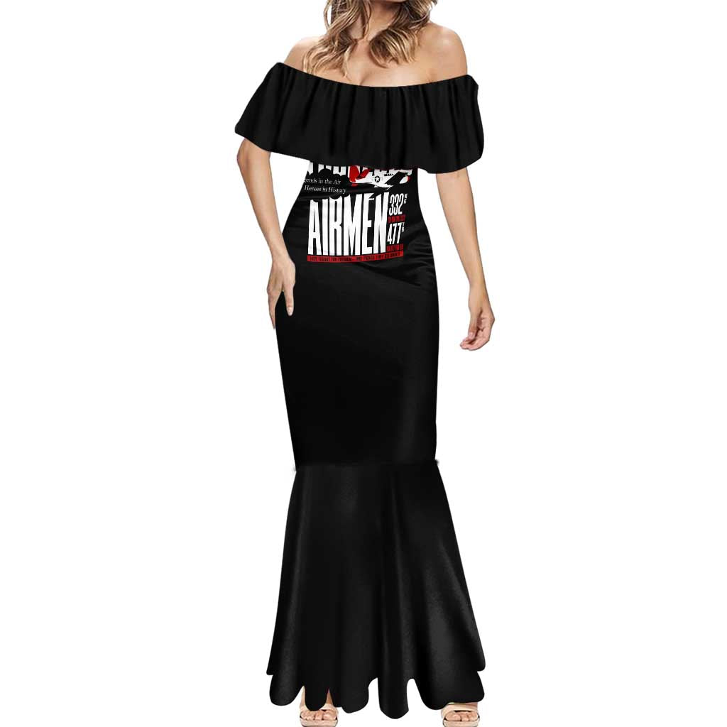 Wings of Honor Tuskegee Airmen Mermaid Dress 332nd 477th Fighter Group Tribute - Wonder Print Shop