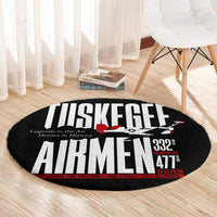 Wings of Honor Tuskegee Airmen Round Carpet 332nd 477th Fighter Group Tribute - Wonder Print Shop