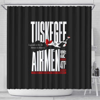 Wings of Honor Tuskegee Airmen Shower Curtain 332nd 477th Fighter Group Tribute - Wonder Print Shop