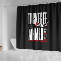 Wings of Honor Tuskegee Airmen Shower Curtain 332nd 477th Fighter Group Tribute - Wonder Print Shop