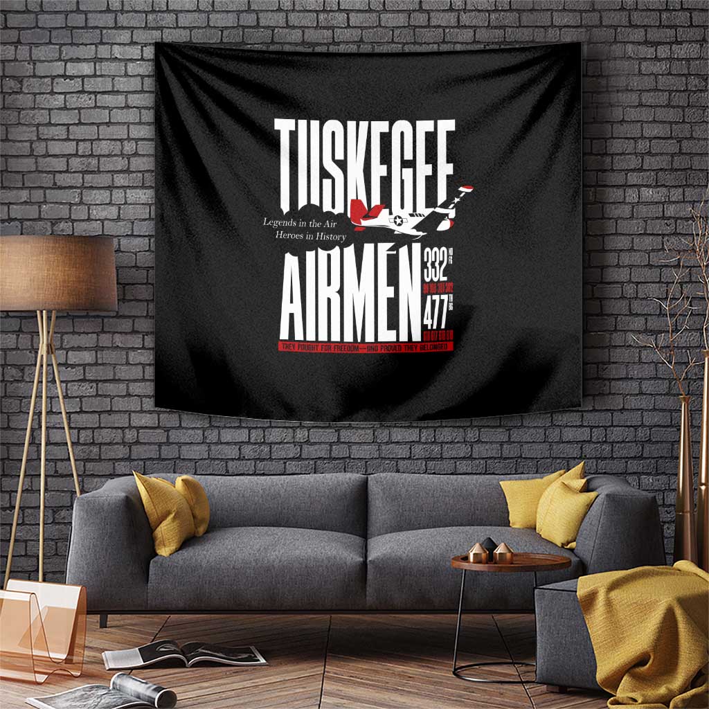 Wings of Honor Tuskegee Airmen Tapestry 332nd 477th Fighter Group Tribute - Wonder Print Shop