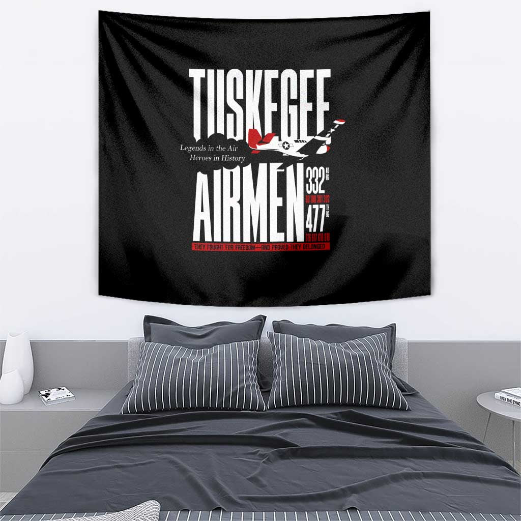 Wings of Honor Tuskegee Airmen Tapestry 332nd 477th Fighter Group Tribute - Wonder Print Shop