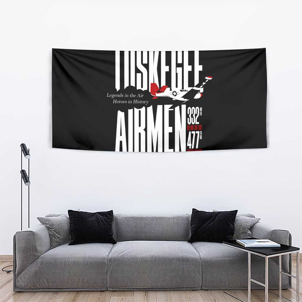 Wings of Honor Tuskegee Airmen Tapestry 332nd 477th Fighter Group Tribute - Wonder Print Shop
