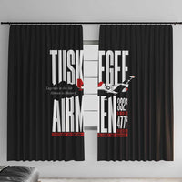 Wings of Honor Tuskegee Airmen Window Curtain 332nd 477th Fighter Group Tribute - Wonder Print Shop