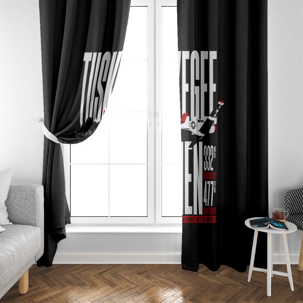 Wings of Honor Tuskegee Airmen Window Curtain 332nd 477th Fighter Group Tribute - Wonder Print Shop