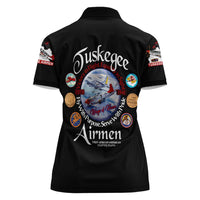 Wings of Honor Tuskegee Airmen Women Polo Shirt 332nd 477th Fighter Group Tribute - Wonder Print Shop