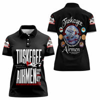 Wings of Honor Tuskegee Airmen Women Polo Shirt 332nd 477th Fighter Group Tribute - Wonder Print Shop