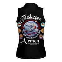 Wings of Honor Tuskegee Airmen Women Sleeveless Polo Shirt 332nd 477th Fighter Group Tribute - Wonder Print Shop