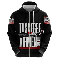Wings of Honor Tuskegee Airmen Zip Hoodie 332nd 477th Fighter Group Tribute - Wonder Print Shop
