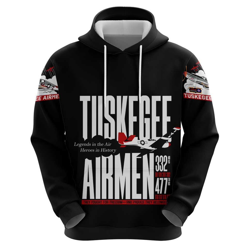 Wings of Honor Tuskegee Airmen Zip Hoodie 332nd 477th Fighter Group Tribute - Wonder Print Shop