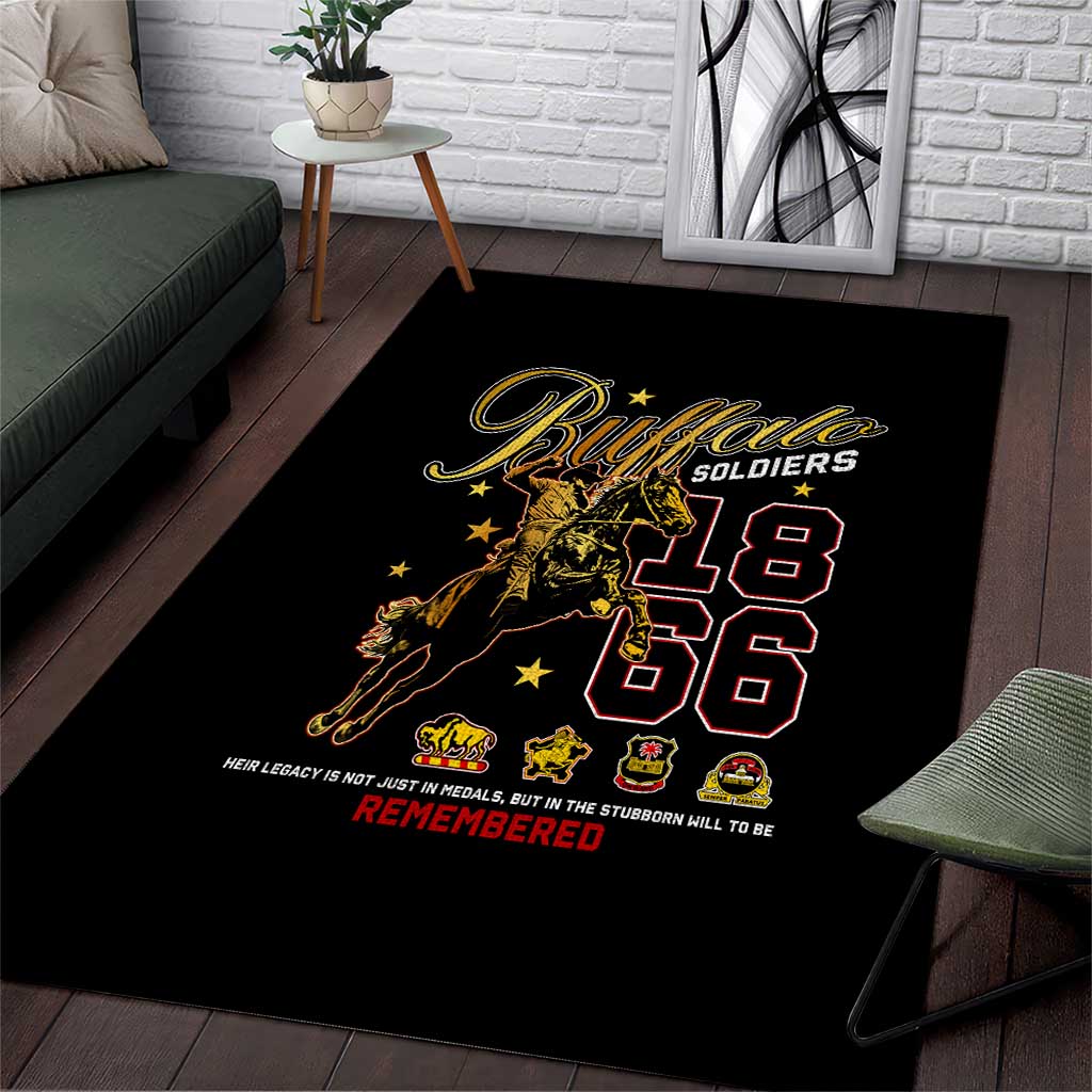 Buffalo Soldiers 1866-1944 Area Rug American Black Heros Legacy - Wonder Print Shop
