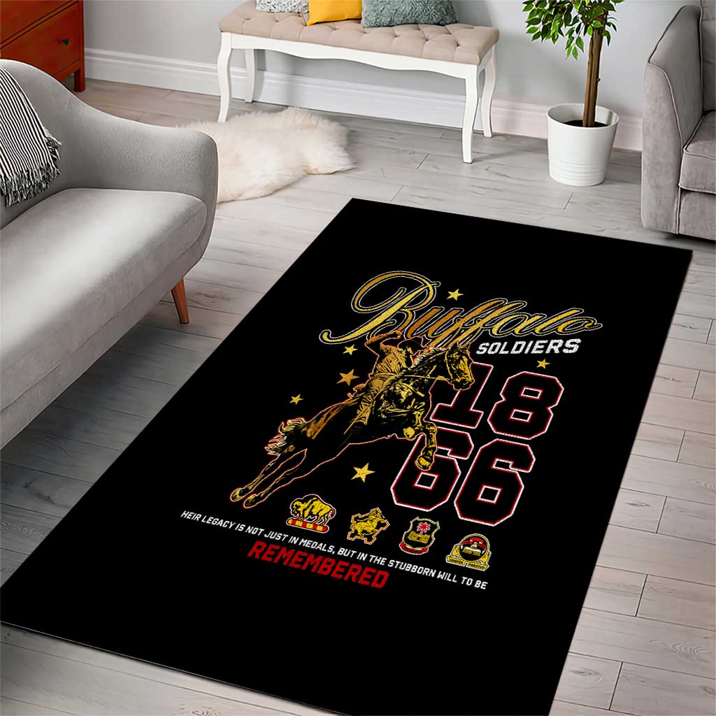 Buffalo Soldiers 1866-1944 Area Rug American Black Heros Legacy - Wonder Print Shop