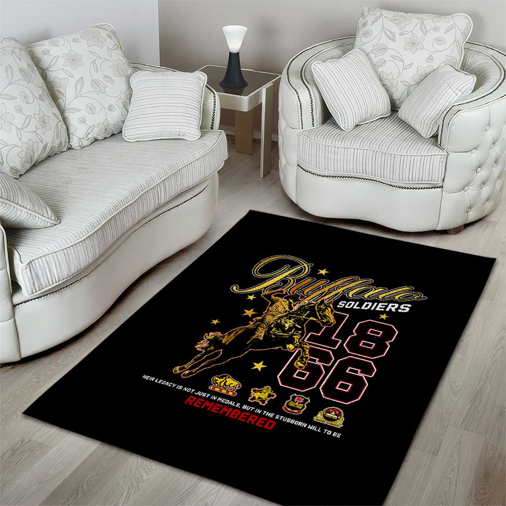 Buffalo Soldiers 1866-1944 Area Rug American Black Heros Legacy - Wonder Print Shop
