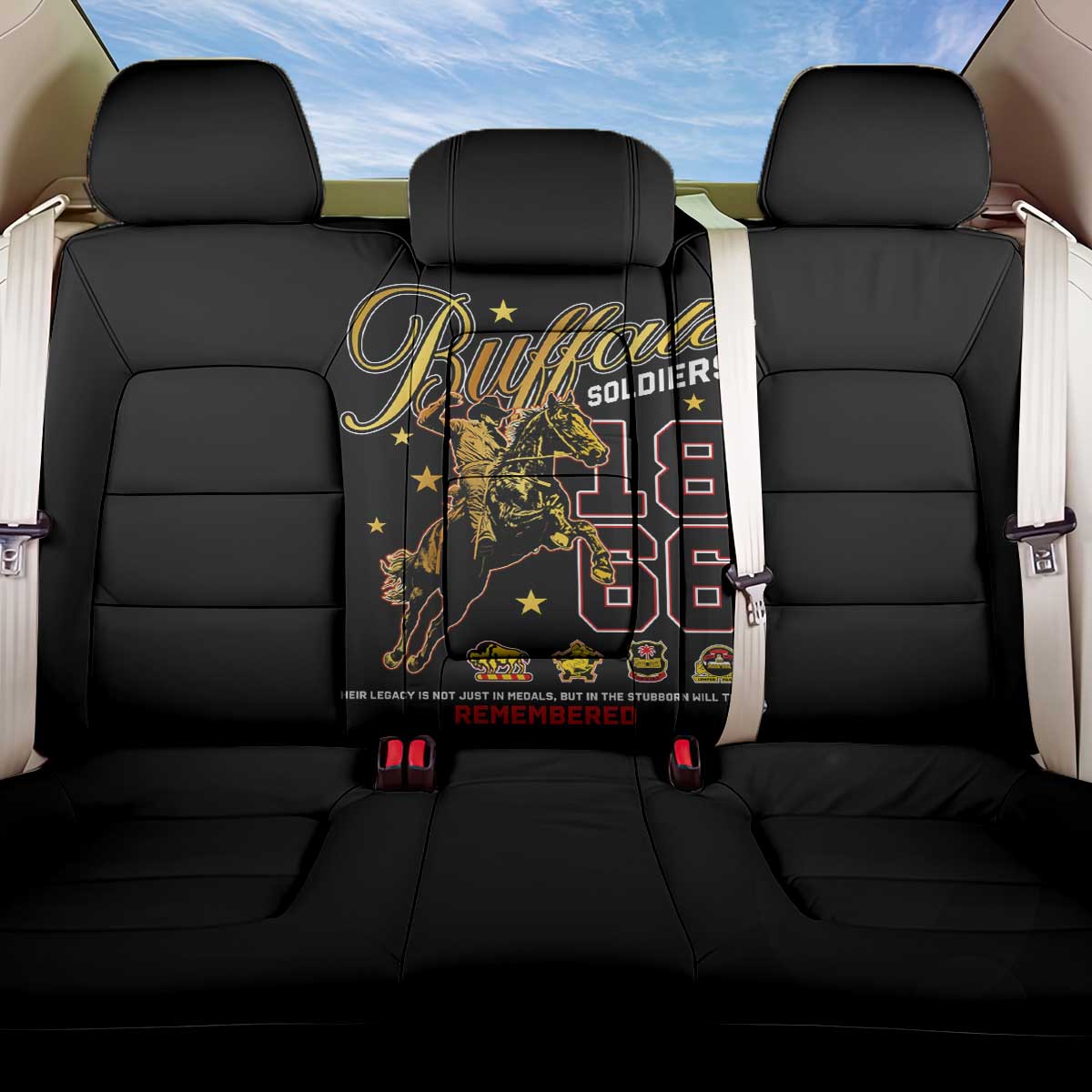 Buffalo Soldiers 1866-1944 Back Car Seat Cover American Black Heros Legacy - Wonder Print Shop