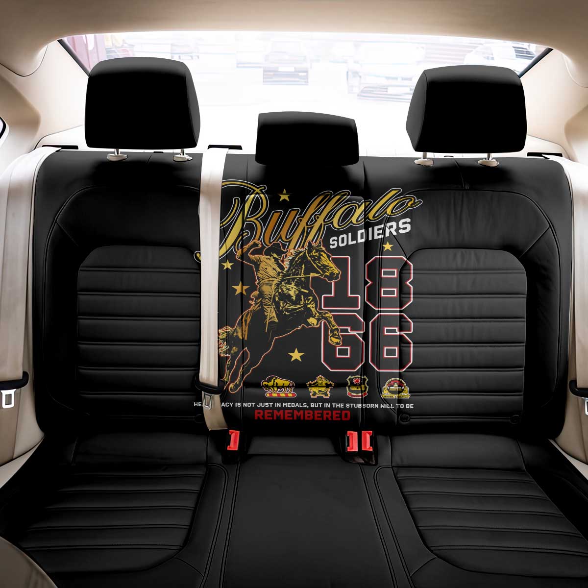 Buffalo Soldiers 1866-1944 Back Car Seat Cover American Black Heros Legacy - Wonder Print Shop