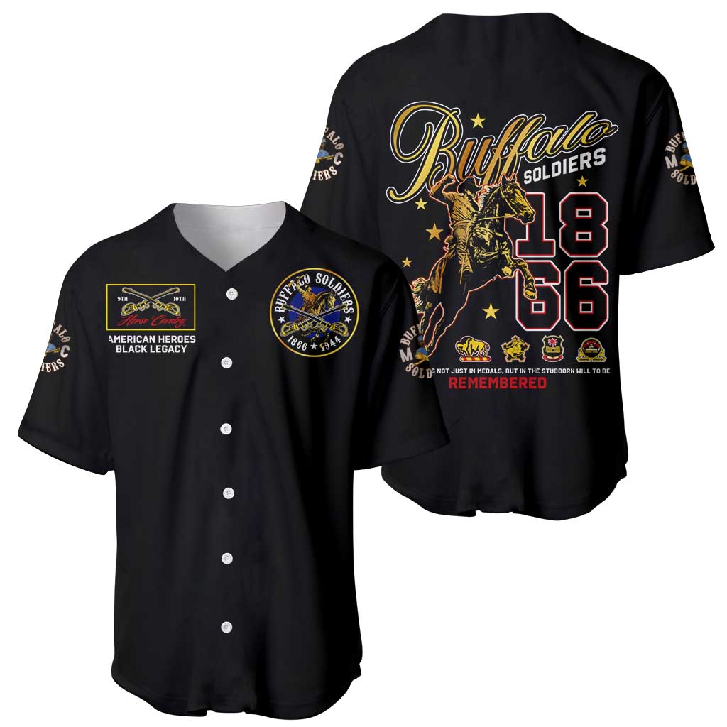 Buffalo Soldiers 1866-1944 Baseball Jersey American Black Heros Legacy - Wonder Print Shop