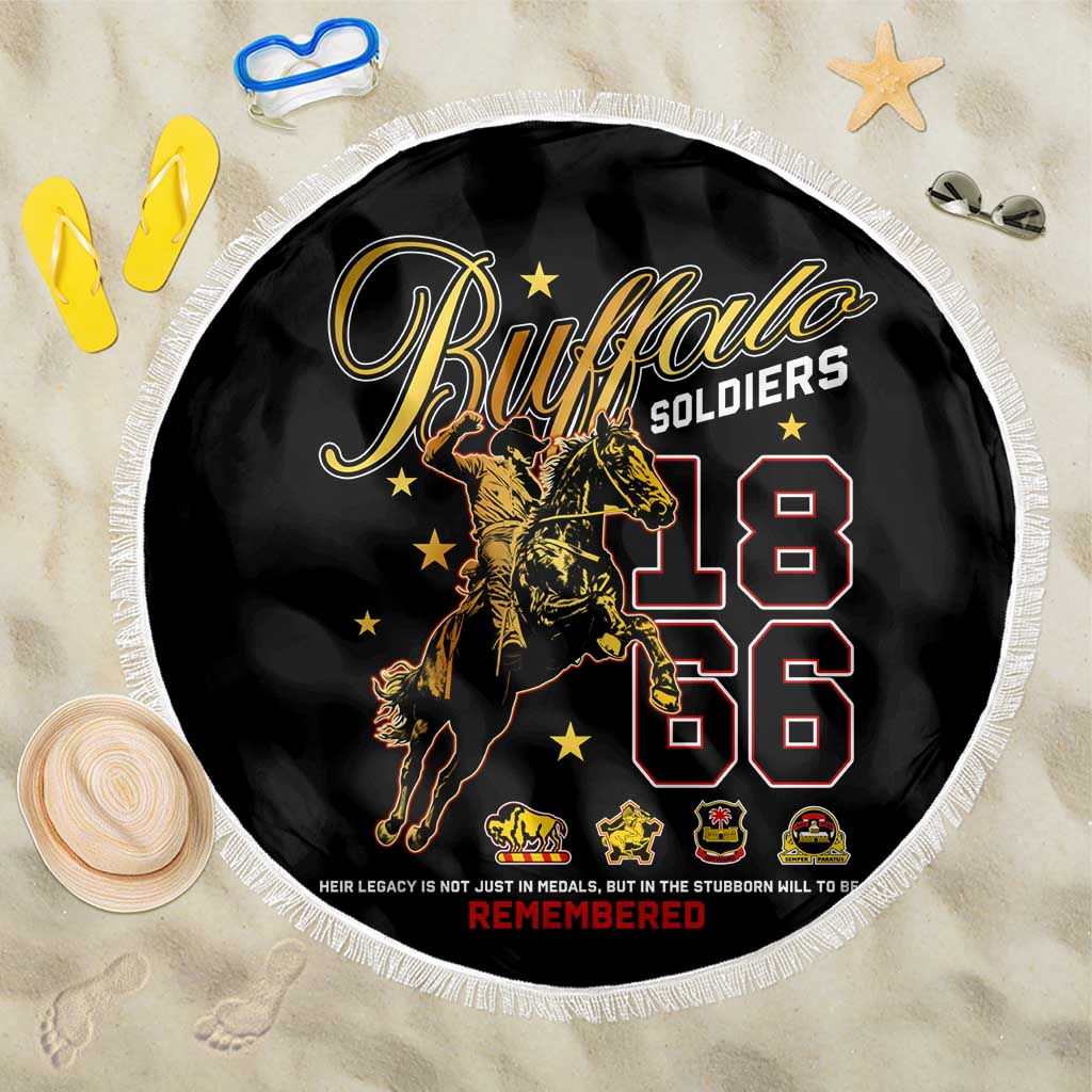 Buffalo Soldiers 1866-1944 Beach Blanket American Black Heros Legacy - Wonder Print Shop