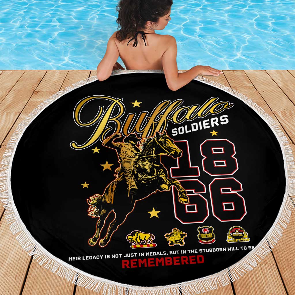 Buffalo Soldiers 1866-1944 Beach Blanket American Black Heros Legacy - Wonder Print Shop