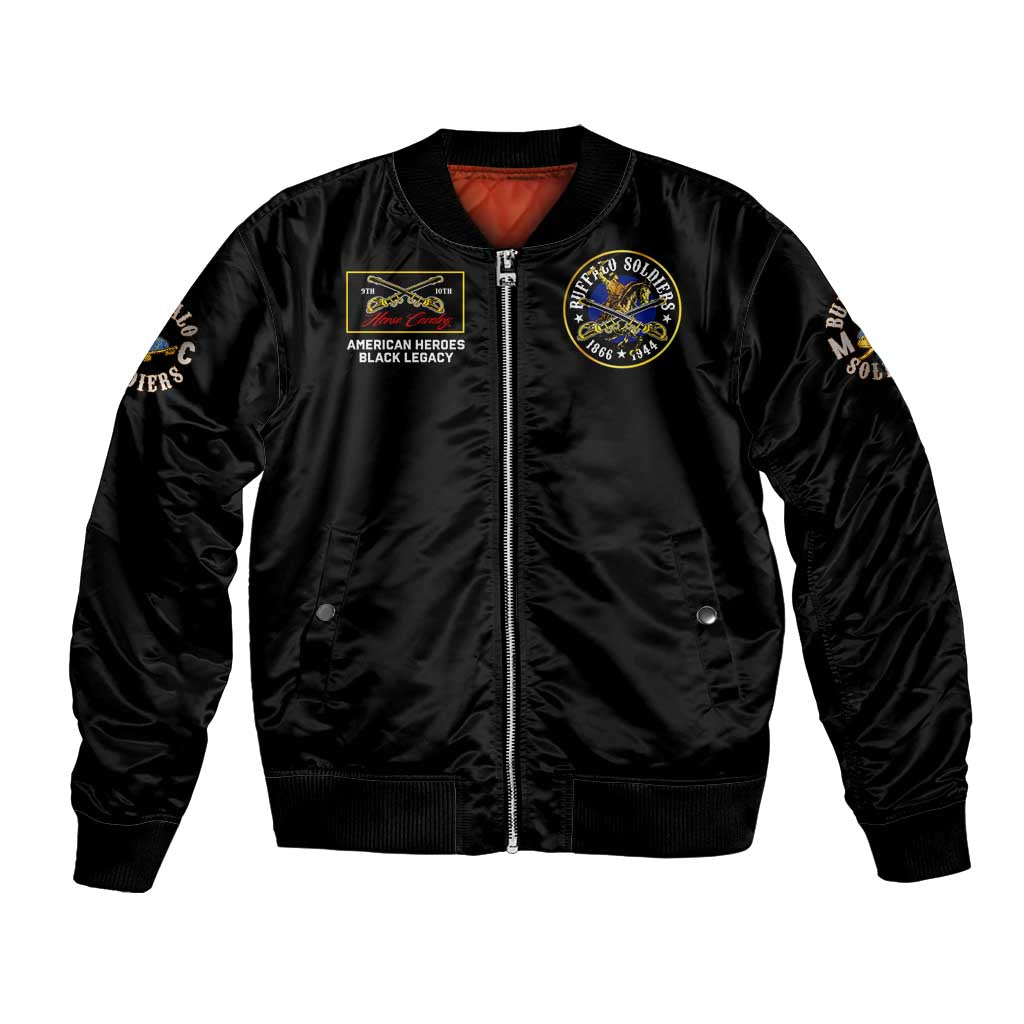 Buffalo Soldiers 1866-1944 Bomber Jacket American Black Heros Legacy - Wonder Print Shop