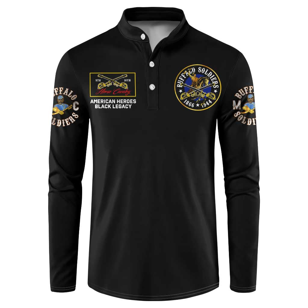 Buffalo Soldiers 1866-1944 Button Sweatshirt American Black Heros Legacy - Wonder Print Shop