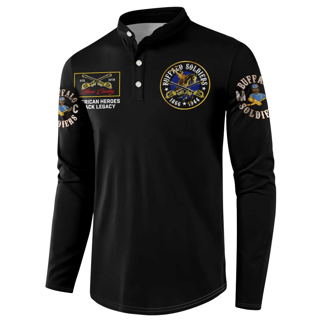 Buffalo Soldiers 1866-1944 Button Sweatshirt American Black Heros Legacy - Wonder Print Shop