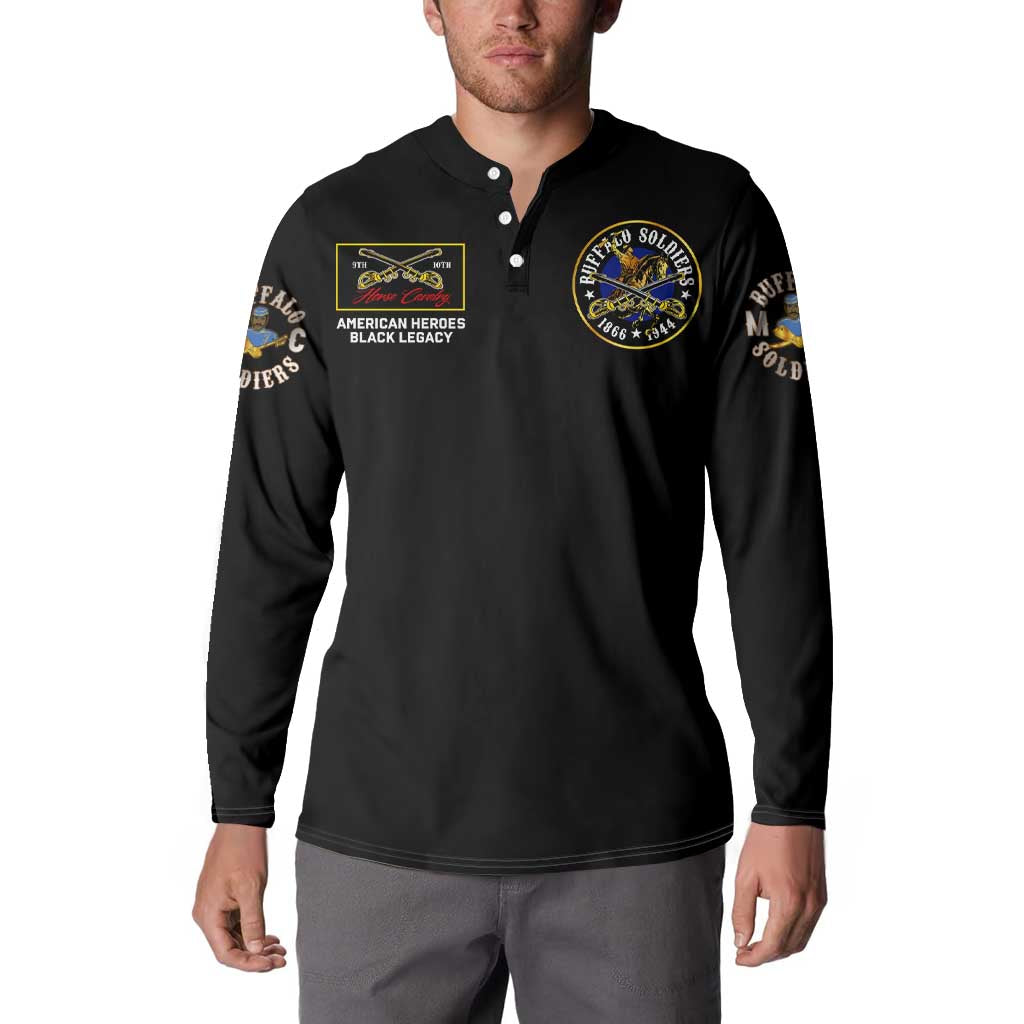 Buffalo Soldiers 1866-1944 Button Sweatshirt American Black Heros Legacy - Wonder Print Shop