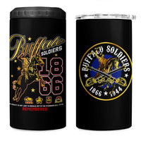 Buffalo Soldiers 1866-1944 4 in 1 Can Cooler Tumbler American Black Heros Legacy - Wonder Print Shop
