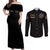 Buffalo Soldiers 1866-1944 Couples Matching Off Shoulder Maxi Dress and Long Sleeve Button Shirt American Black Heros Legacy - Wonder Print Shop