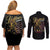 Buffalo Soldiers 1866-1944 Couples Matching Off Shoulder Short Dress and Long Sleeve Button Shirt American Black Heros Legacy - Wonder Print Shop