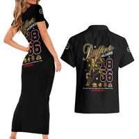 Buffalo Soldiers 1866-1944 Couples Matching Short Sleeve Bodycon Dress and Hawaiian Shirt American Black Heros Legacy - Wonder Print Shop