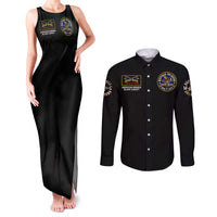 Buffalo Soldiers 1866-1944 Couples Matching Tank Maxi Dress and Long Sleeve Button Shirt American Black Heros Legacy - Wonder Print Shop