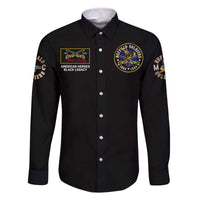 Buffalo Soldiers 1866-1944 Family Matching Off The Shoulder Long Sleeve Dress and Hawaiian Shirt American Black Heros Legacy - Wonder Print Shop
