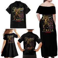 Buffalo Soldiers 1866-1944 Family Matching Off Shoulder Maxi Dress and Hawaiian Shirt American Black Heros Legacy - Wonder Print Shop