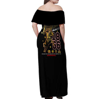 Buffalo Soldiers 1866-1944 Family Matching Off Shoulder Maxi Dress and Hawaiian Shirt American Black Heros Legacy - Wonder Print Shop