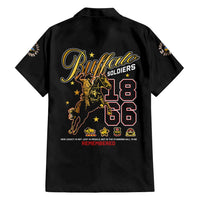 Buffalo Soldiers 1866-1944 Family Matching Short Sleeve Bodycon Dress and Hawaiian Shirt American Black Heros Legacy - Wonder Print Shop
