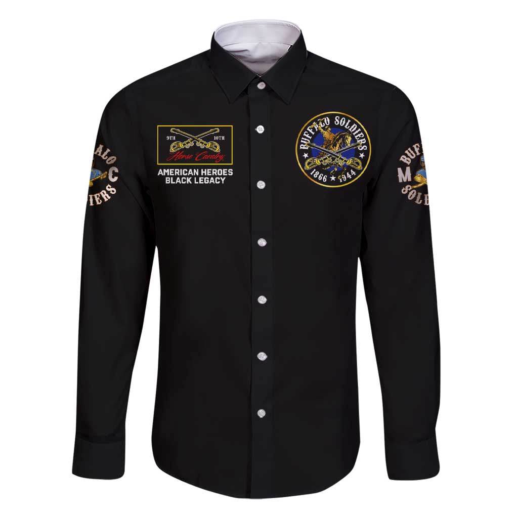 Buffalo Soldiers 1866-1944 Family Matching Short Sleeve Bodycon Dress and Hawaiian Shirt American Black Heros Legacy - Wonder Print Shop