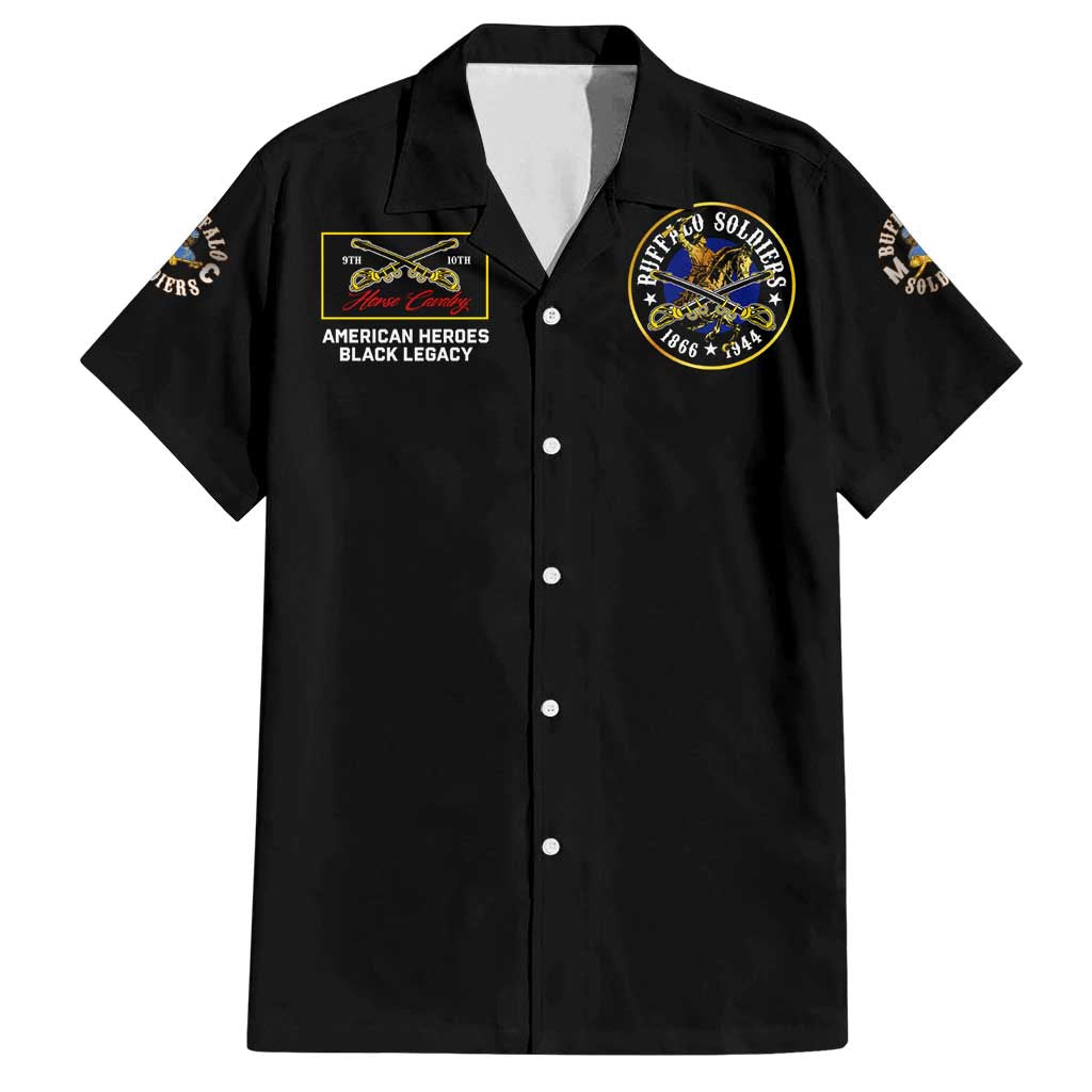Buffalo Soldiers 1866-1944 Family Matching Summer Maxi Dress and Hawaiian Shirt American Black Heros Legacy - Wonder Print Shop