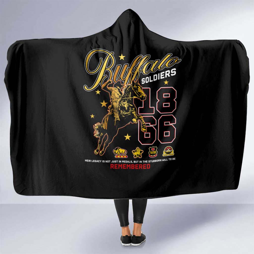 Buffalo Soldiers 1866-1944 Hooded Blanket American Black Heros Legacy - Wonder Print Shop