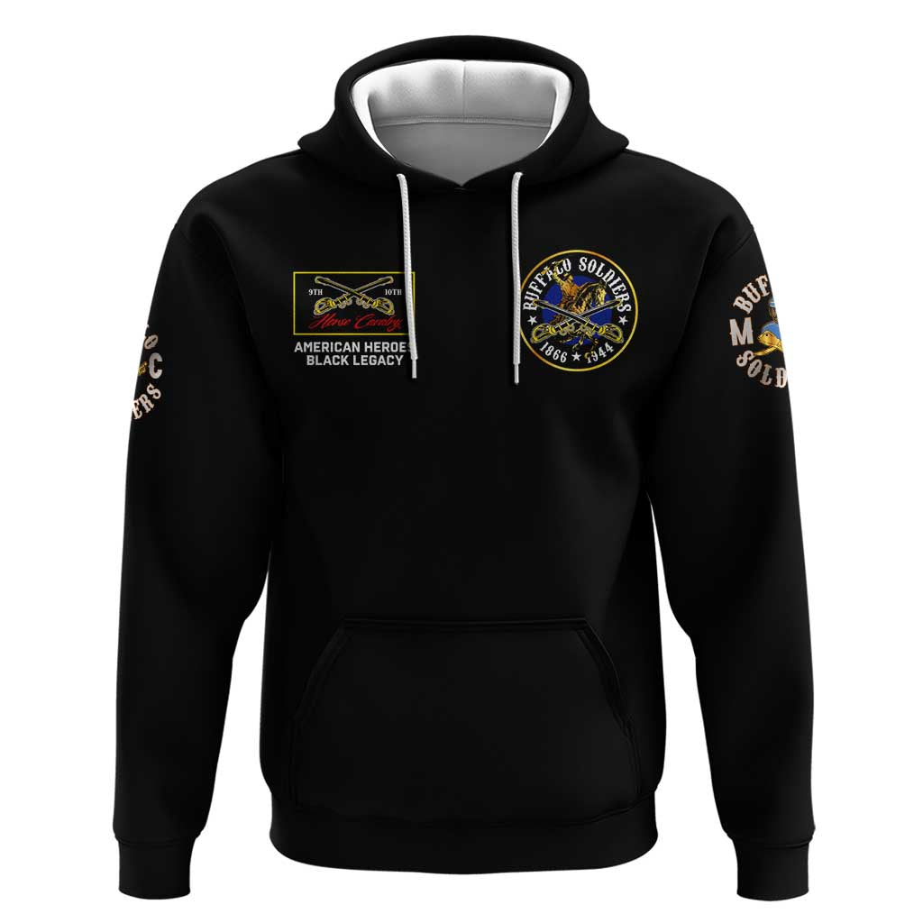 Buffalo Soldiers 1866-1944 Hoodie American Black Heros Legacy - Wonder Print Shop