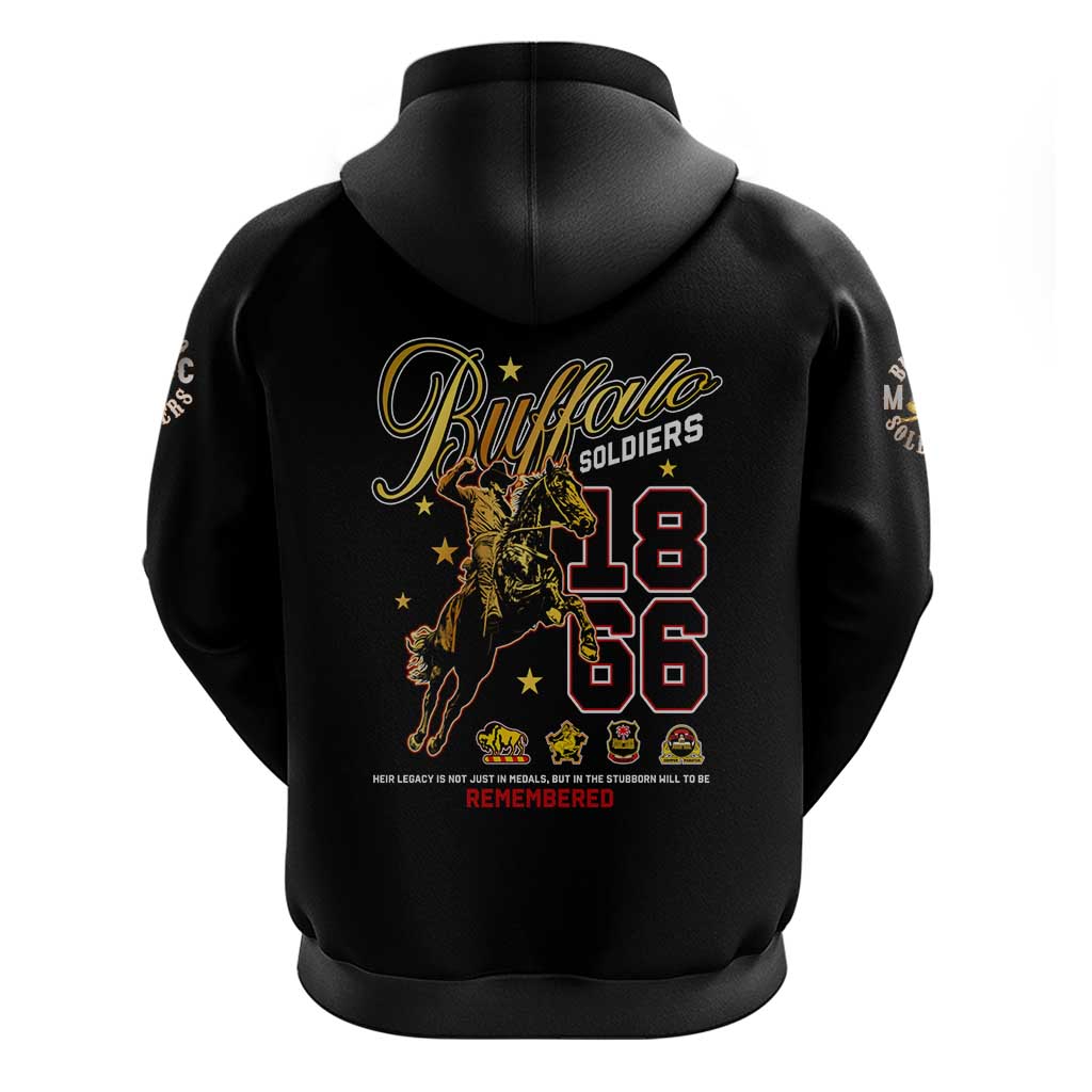 Buffalo Soldiers 1866-1944 Hoodie American Black Heros Legacy - Wonder Print Shop