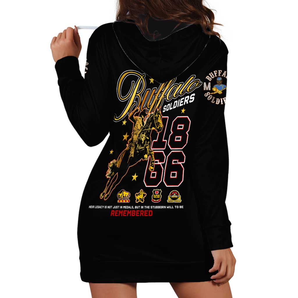 Buffalo Soldiers 1866-1944 Hoodie Dress American Black Heros Legacy - Wonder Print Shop