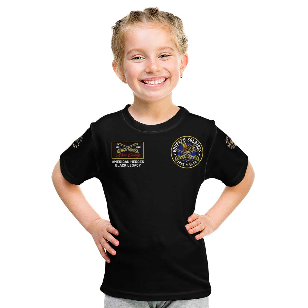 Buffalo Soldiers 1866-1944 Kid T Shirt American Black Heros Legacy - Wonder Print Shop