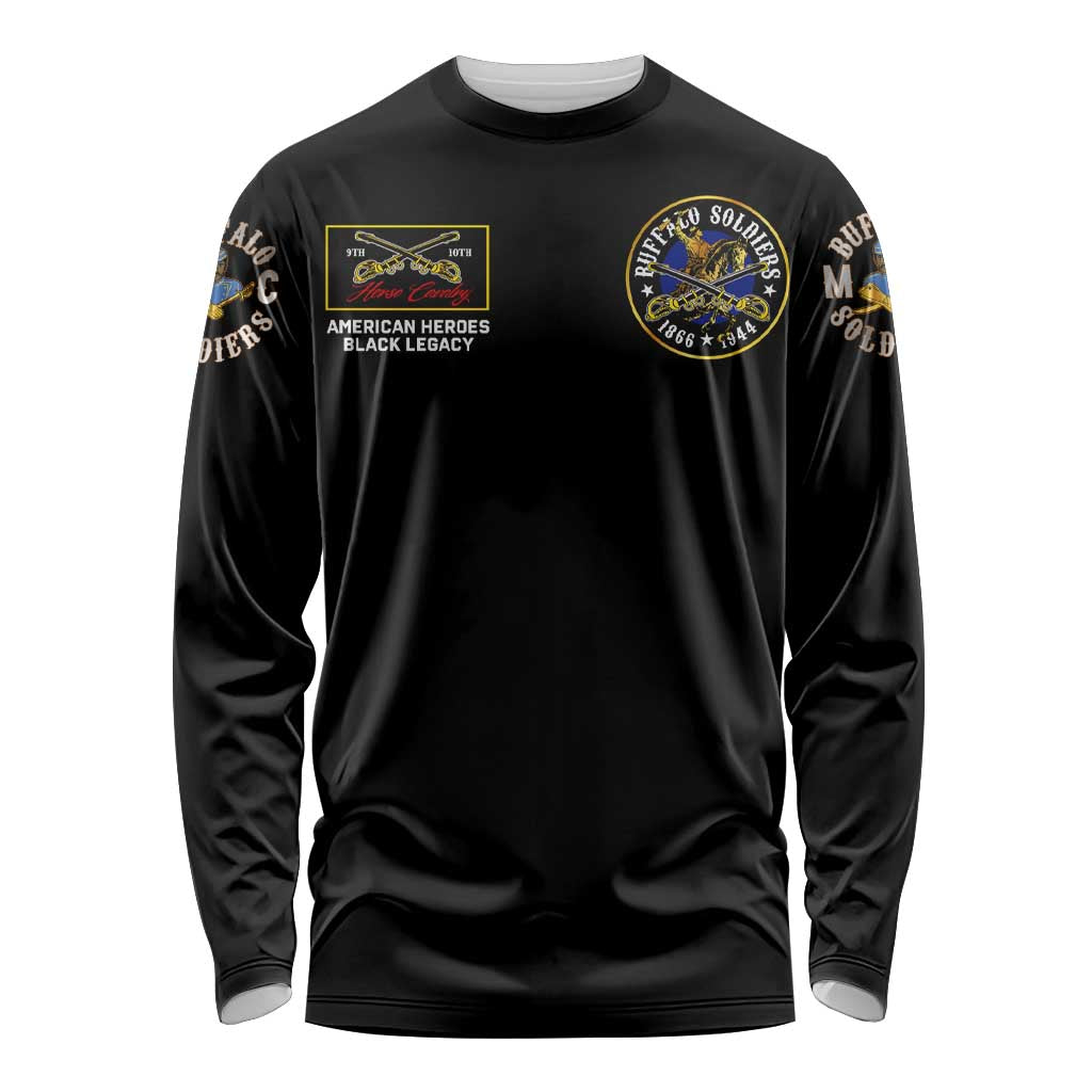 Buffalo Soldiers 1866-1944 Long Sleeve Shirt American Black Heros Legacy - Wonder Print Shop